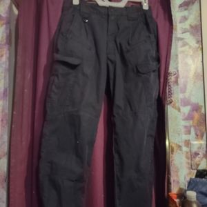 White duck work pants